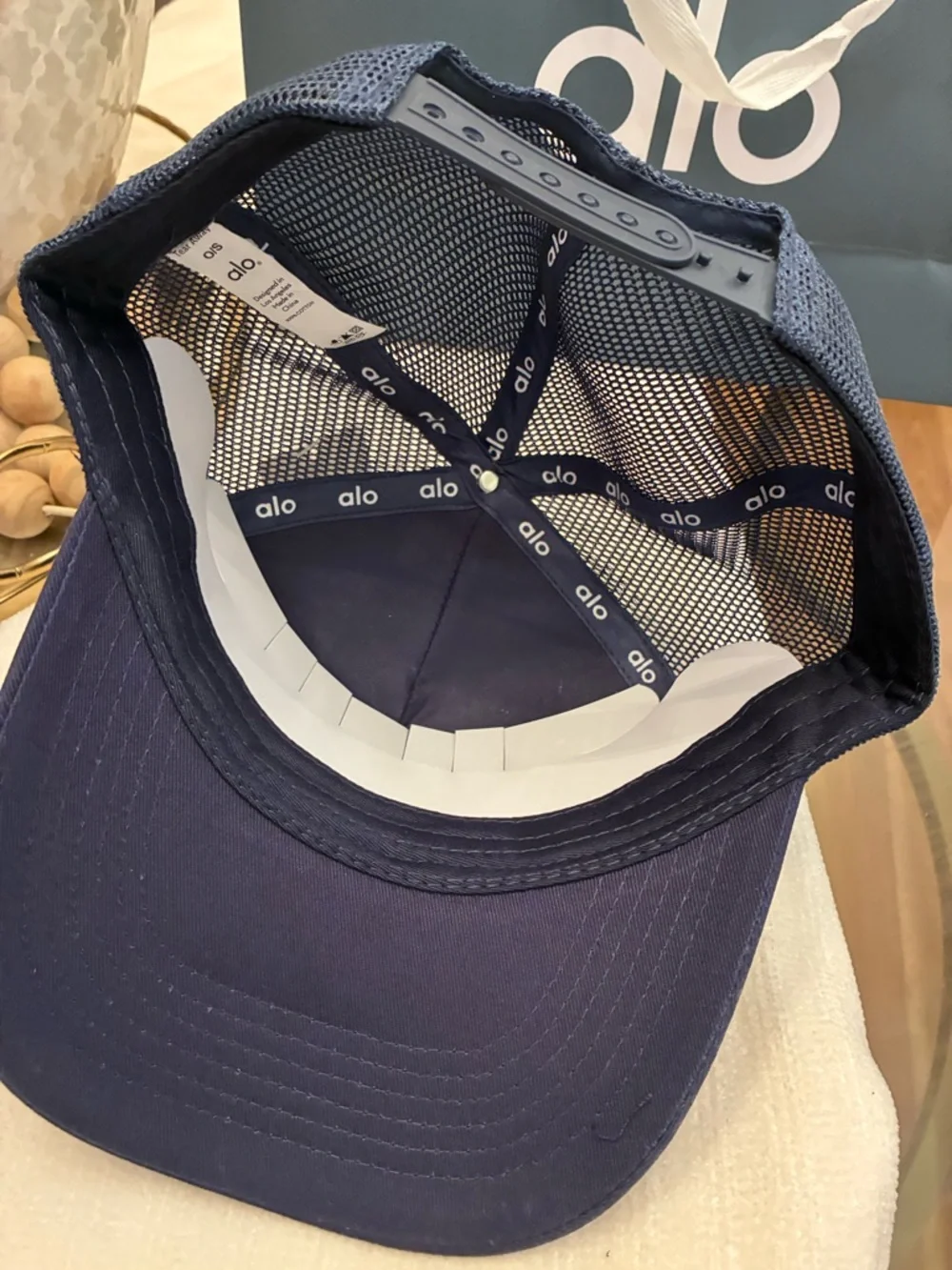 ALO Yoga Blue Trucker Hat